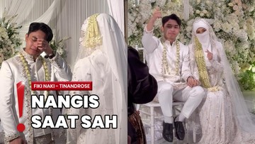 Kreator Konten Fiki Naki-Tinandrose Menikah, Langsung Live saat Resepsi