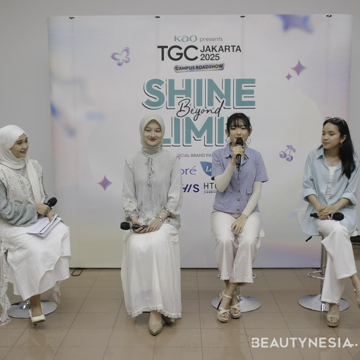 Sesi talk show inspiratif bersama representative “KAO Presents TGC Jakarta 2025” dan expert.