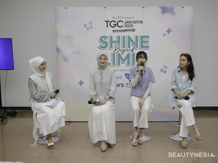 Sesi talk show inspiratif bersama representative “KAO Presents TGC Jakarta 2025” dan expert.