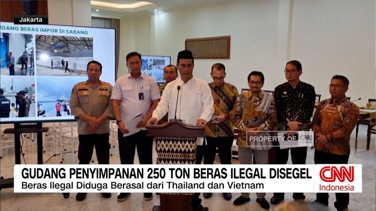 VIDEO: Gudang Penyimpanan 250 Ton Beras Ilegal Disegel