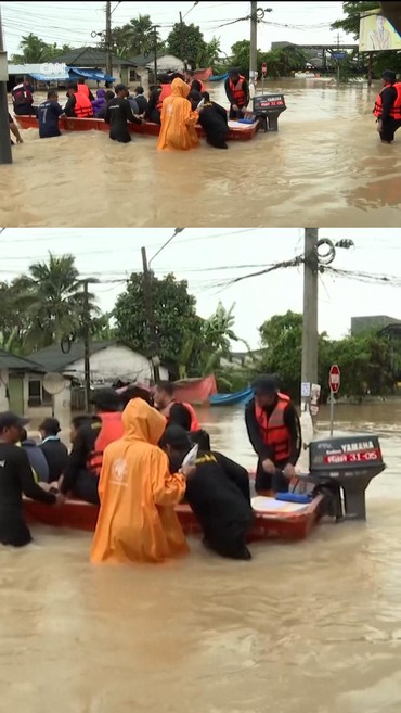 Banjir Bandang Terjang Thailand, Ribuan Warga Dievakuasi