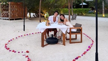 Romantis bak Honeymoon, 7 Potret Bucin Olla Ramlan Rayakan Ultah Aktor Muda Tristan Molina