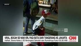 VIDEO: Viral, Bocah SD Naik KRL Pagi Buta Dari Tangerang Ke Jakarta