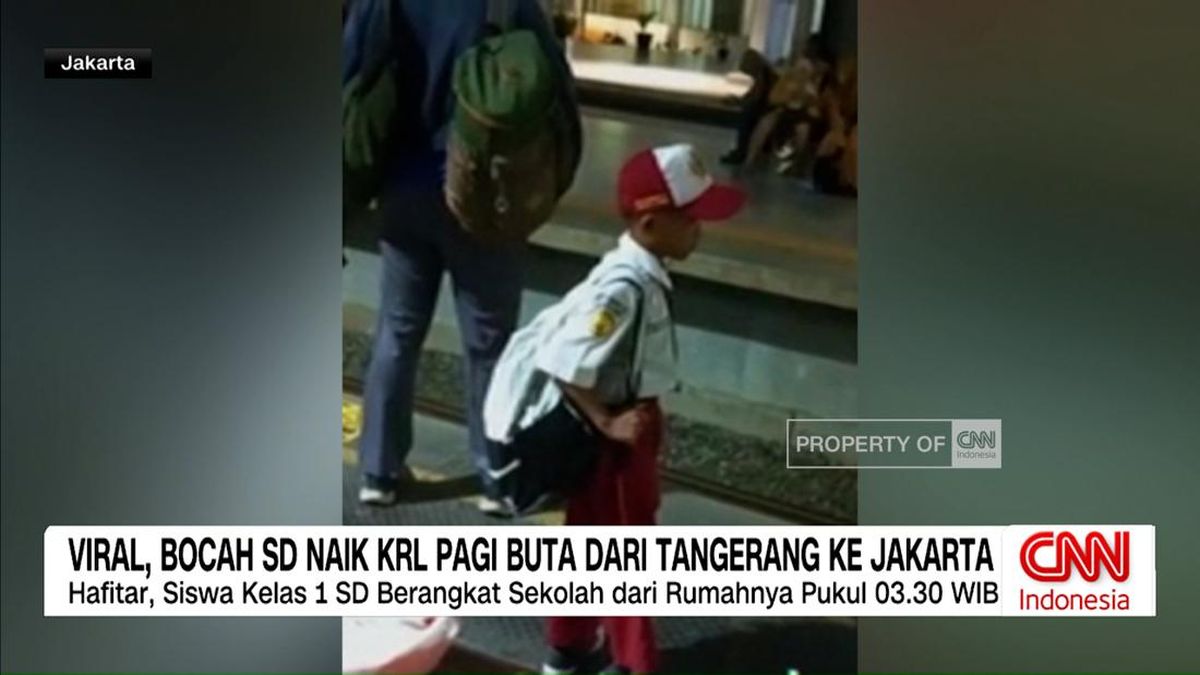 VIDEO: Viral, Bocah SD Naik KRL Pagi Buta Dari Tangerang Ke Jakarta