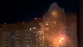 Detik-detik Drone Ukraina Hantam Apartemen di Novorossiysk Rusia