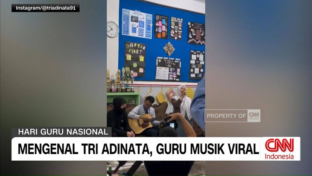 VIDEO: Mengenal Tri Adinata, Guru Musik Viral