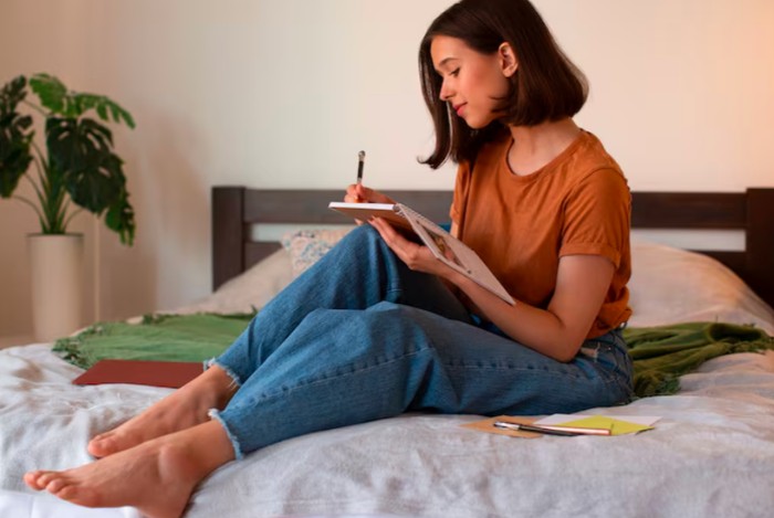 Tulis perasaan lewat journaling bantu jaga kesehatan mental. Journaling memberi ruang bagi emosi untuk keluar dengan cara yang sehat./Foto: freepik.com/freepik