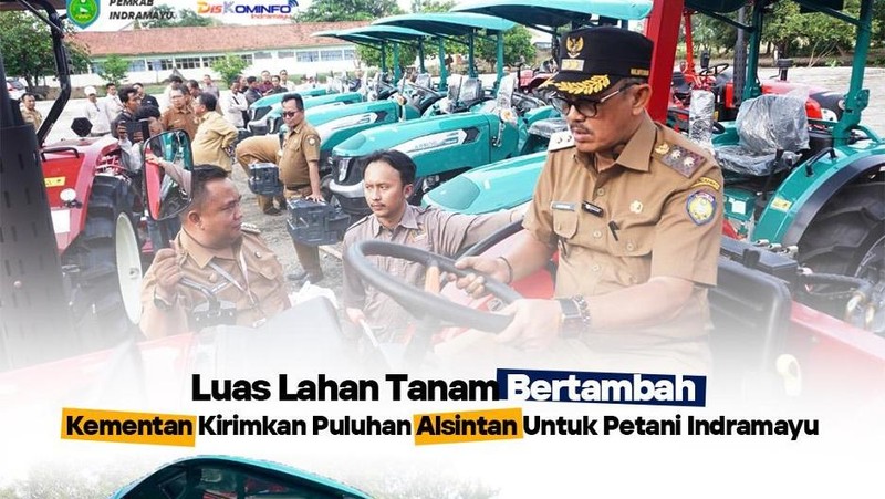 Pemkab Indramayu Sambut Bantuan Alsintan dari Kementan untuk Petani