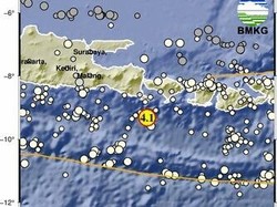 Gempa 4,1 Magnitudo Guncang Bali, Berpusat di Kuta Selatan