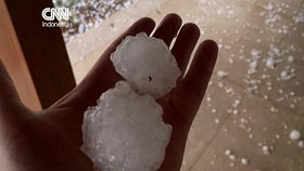 Penampakan Hujan dan Badai Es di Brasil, 246 Orang Terluka