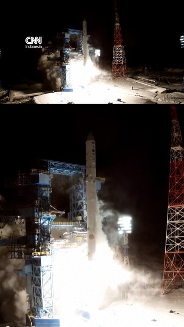 Detik-detik Roket Rusia Meluncur ke Orbit, Bawa Perangkat Militer