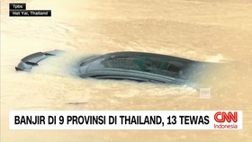 VIDEO: Banjir di 9 Provinsi di Thailand, 13 Tewas