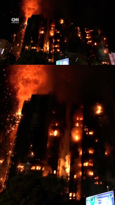 13 Orang Tewas dalam Kebakaran Dahsyat Gedung Apartemen di Hong Kong