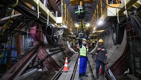 FOTO: Penampakan Proyek Jalur Bertingkat Fase 2 MRT Jakarta