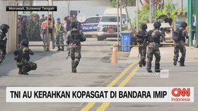 VIDEO: TNi Au Kerahkan Kopasgat di Bandara IMIP