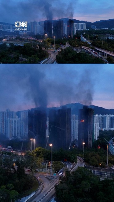 Penampakan 7 Gedung Apartemen Hangus usai Kebakaran, 44 Orang Tewas