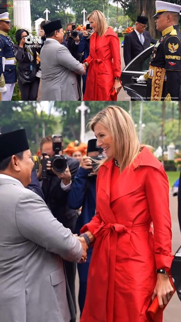 Prabowo Terima Kunjungan Ratu Belanda Maxima, Diiringi Tari Indang