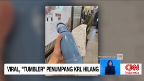 VIDEO: Heboh Tumbler Penumpang KRL Hilang