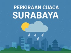 Cuaca Surabaya Hari Ini, Akhir Pekan Hujan Ringan Seluruh Kecamatan