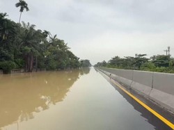 Tol Belawan Banjir Setinggi 1 Meter, Lalin Dialihkan