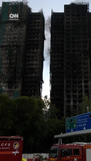 Korban Tewas Kebakaran Apartemen Hong Kong Capai 94 Orang