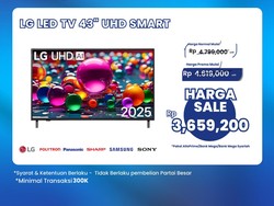 TV 43 Inch di Transmart Full Day Sale Diskon Jutaan Rupiah