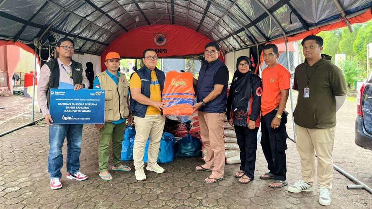 Bank Mandiri Salurkan Ribuan Bantuan untuk Korban Bencana di Sumatera