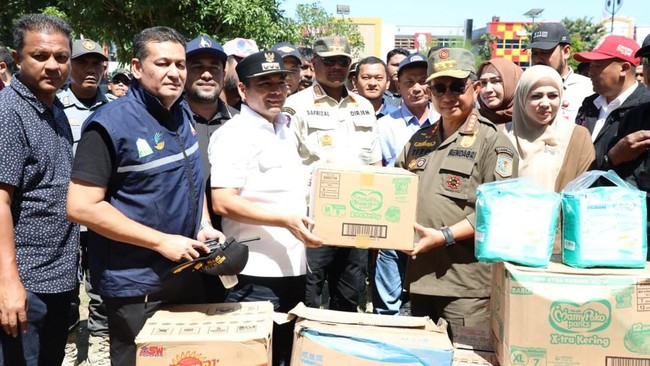 Kunjungan Mendagri Tito dilakukan demi memastikan kondisi penanganan darurat, termasuk ketersediaan logistik, akses transportasi, hingga jaringan listrik.