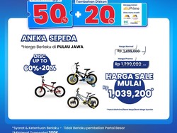 Aneka Sepeda Diobral Murah di Transmart Full Day Sale