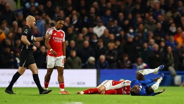 Sorotan Dunia Olahraga CNN Sport : 1 Kartu Merah, Chelsea vs Arsenal Imbang di Babak Pertama