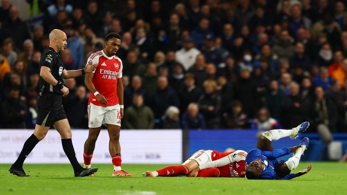 1 Kartu Merah, Chelsea vs Arsenal Imbang di Babak Pertama