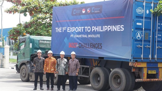 PT Diametral Involute melakukan ekspor perdana komponen mesin ke Filipina, menandai langkah penting bagi industri manufaktur Indonesia di pasar global.