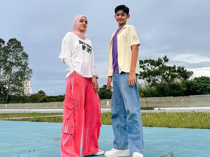 Potret Kebersamaan Fairuz A Rafiq & Sang Putra King Faaz yang Kini Tingginya Melebihi Ibunda