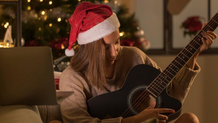 Ilustrasi Natal, lagu Natal, pohon Natal