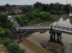 Putusnya Jembatan Kedungdowo Nganjuk Tak Berdampak Kemacetan