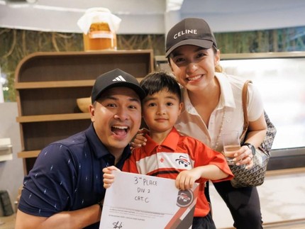 Momen Dante Putra Chelsea Olivia & Glenn Alinskie Ikut Turnamen Golf di Usia 5 Tahun