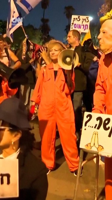 Warga Israel Demo Permohonan Pengampunan Netanyahu