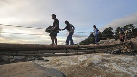 Jembatan Darurat di Probolinggo Kembali Putus Diterjang Banjir