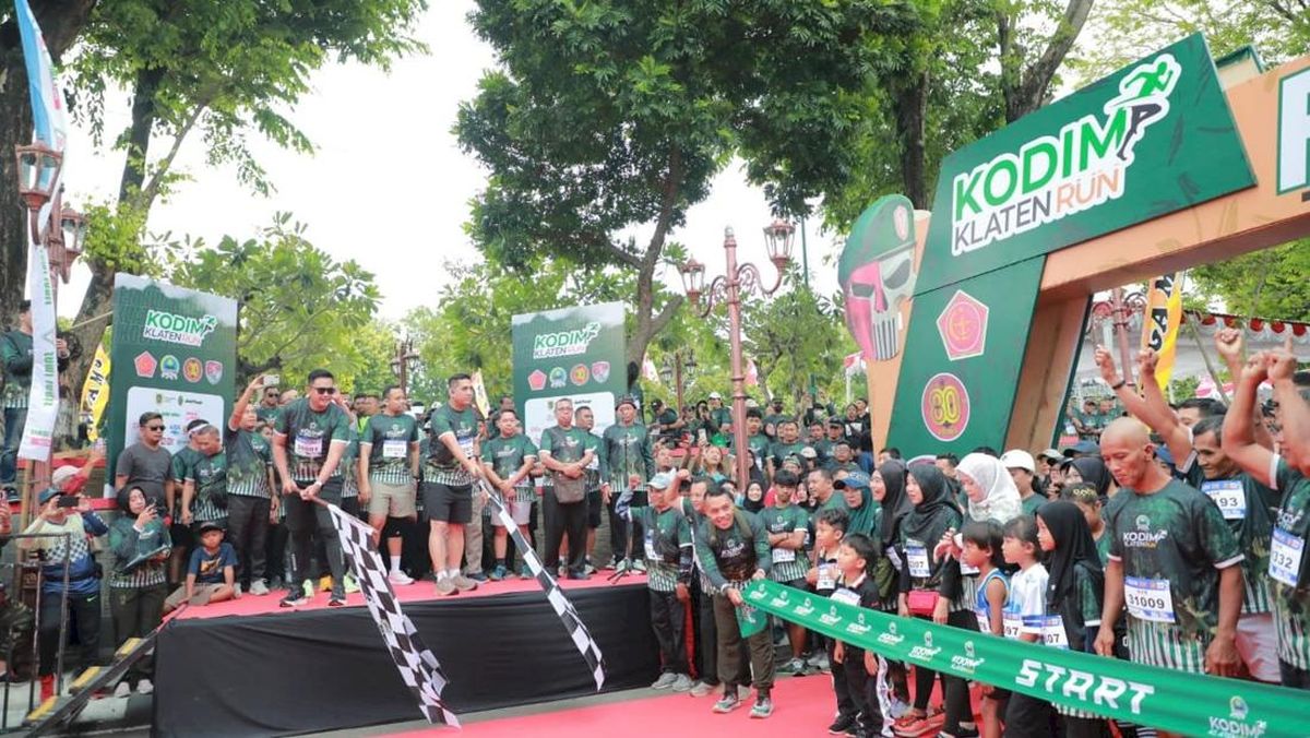 Bupati Klaten Apresiasi Antusiasme Warga Ikuti "Kodim Klaten Run 2025"