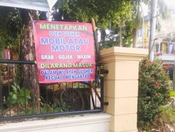Ojol Dilarang Masuk Pasar Gusher Tarakan, Opang Pasang Spanduk