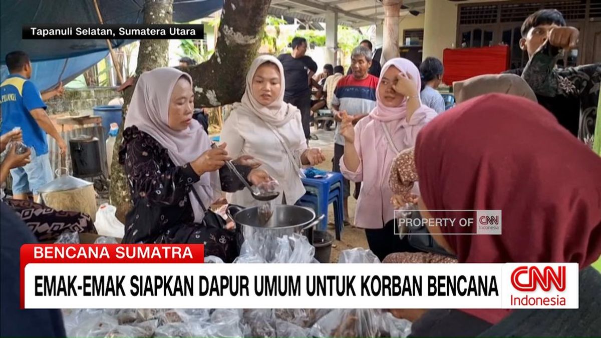 VIDEO: Emak-Emak Siapkan Dapur Umum untuk Korban Bencana
