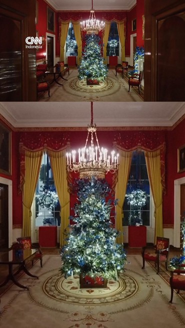 Gedung Putih Bersolek, Interiornya Dipenuhi Ornamen Natal