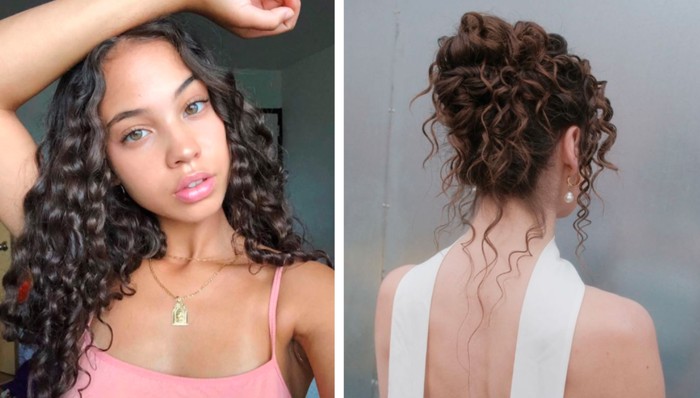 Natural curls hairstyle untuk model rambut kekinian yang fresh dan effortless/Foto: pinterest.com/GoofyMamaaaa/MeganHopeStudio