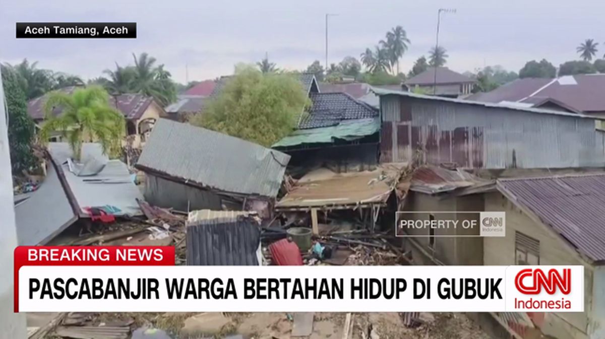 VIDEO: Pascabanjir Warga Bertahan Hidup di Gubuk
