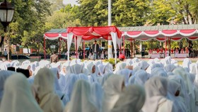 Bupati Klaten Pimpin Apel Hari Santri 2025, Serukan Penguatan Nilai