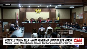 VIDEO: Vonis 11 Tahun Tiga Hakim Penerima Suap Kasus Migor