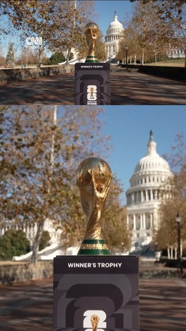 Jelang Drawing, Trofi Piala Dunia 2026 Dipamerkan di Washington DC