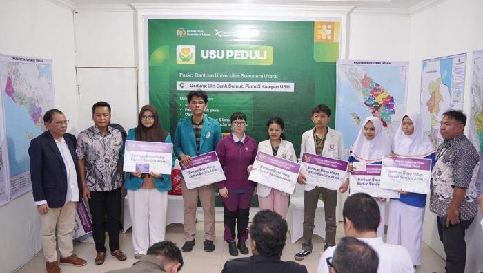 Langkah Cepat Universitas Sumatera Utara Mendirikan Posko USU Peduli Untuk Menyalurkan Sembako Serta Uang Kepedulian Dengan Menggandeng Sejumlah Stakeholder