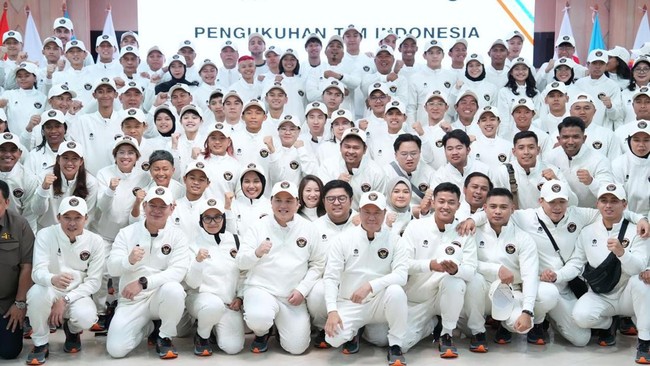 Jumlah atlet Indonesia yang bertanding di SEA Games 2025 mengalami lonjakan dari 996 menjadi 1.021 orang.