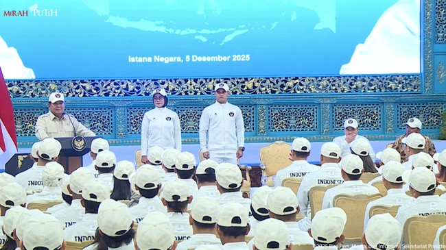 Presiden Prabowo Subianto meminta bonus peraih medali emas SEA Games 2025 dinaikkan menjadi Rp1 miliar, Jumat (5/12).